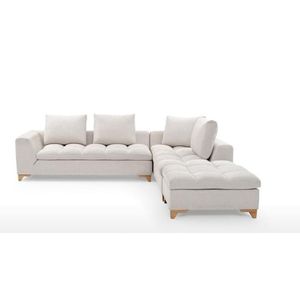 Juego de Sala E-madera en L Paris Color Blanco