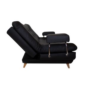 Sofá Cama E-madera Negro Sintético Maison
