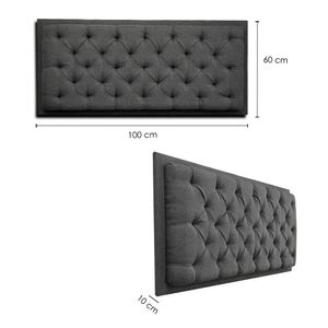 Cabecero Dreamer colgar gris 100 cm