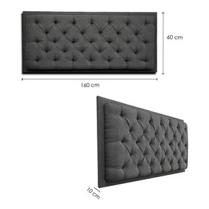 Cabecero Dreamer colgar gris 160 cm