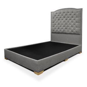 Cama Lawrence tela gris 120 cm