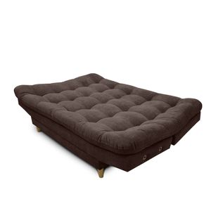 Sofacama  Carvallo Lux Tela Café