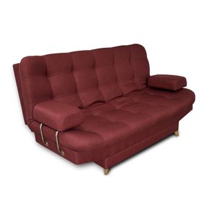 Sofacama  Carvallo Lux Tela Vinotinto
