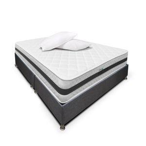 Combo Colchón DreamOn Pictor + Base Cama 160 x 190 cm + almohadas