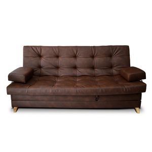 Sofacama  Balmain Tipo Cuero Café