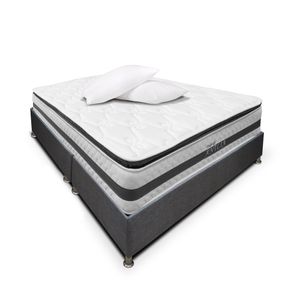 Combo Colchón DreamOn Antlia + Base Cama 160 x 190 cm + almohadas