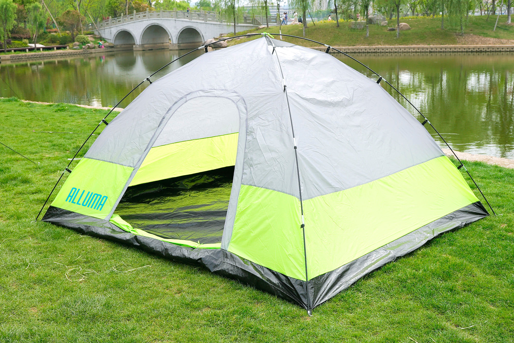 Carpa Camping Para 6 Personas Con Sobrecarpa Acampar Alluma - Agaval