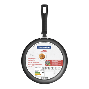 Panquequera Tramontina Loreto en Aluminio con Revestimiento Interno Antiadherente Starflon Max y Mango Baquelita 22 cm 0,6 L Grafito