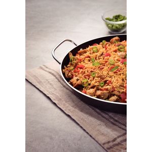 Paellera Tramontina Loreto en Aluminio con Revestimiento Interno Antiadherente Starflon Max con Asas Metálicas Grafito 30 cm 2,5 L