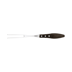 Tenedor Trinchante Tramontina Churrasco con Lámina de Acero Inoxidable y Mango de Madera Tratada Polywood Castaño