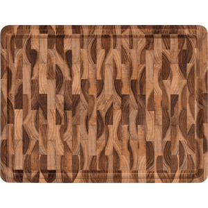 Tabla de Asado rectangular Tramontina en madera de teca invertida con acabado en aceite, 45x35 cm.