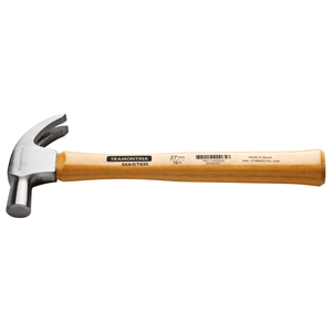 Martillo de uña mango de madera 27 mm pulido