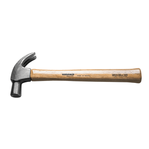 Martillo de uña con mango de madera 34 mm jateado