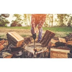 Hacha soldada cabeza redonda, tamaño 3.5, mango de madera 90 cm