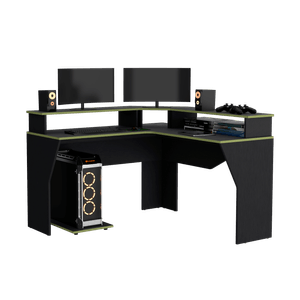 Escritorio Gamer Guma 88 X 128 RTA Wengue Verde