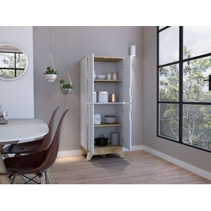 Alacena de Cocina Bi Color 4P 150 X 60 RTA Blanco Duna