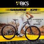 JAVA - BICICLETA MTB- VETTA- RODADO 29, 30 VELOCIDADES, CARBONO, TALLE  15. COLOR: NEGRO MATE. INCLUYE DE REGALO KIT DE HERRAMIENTAS 16 EN 1 Y  BOLSO PARA BAJO ASIENTO ROCKBROS. - Signetic