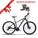 JAVA - BICICLETA MTB- VETTA- RODADO 29, 30 VELOCIDADES, CARBONO, TALLE  15. COLOR: NEGRO MATE. INCLUYE DE REGALO KIT DE HERRAMIENTAS 16 EN 1 Y  BOLSO PARA BAJO ASIENTO ROCKBROS. - Signetic