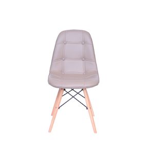 Silla 5CERO con botones para comerdor, sala, restaurante Bertolini Color Beige