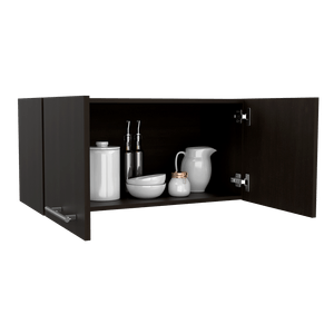 Mueble Sobre Campana Delfi, Wengue, con dos puertas