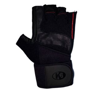 Guantes Con Muñequera K6 Gimnasio Pesas Gym Hombre Ice Border III