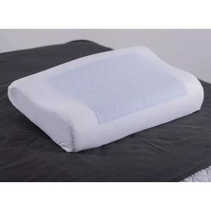 ALMOHADA MEMORIA CERVICAL CON GEL BLANCO