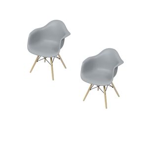 SET X 2 SILLAS DKR CON BRAZOS GRIS BOXBIT