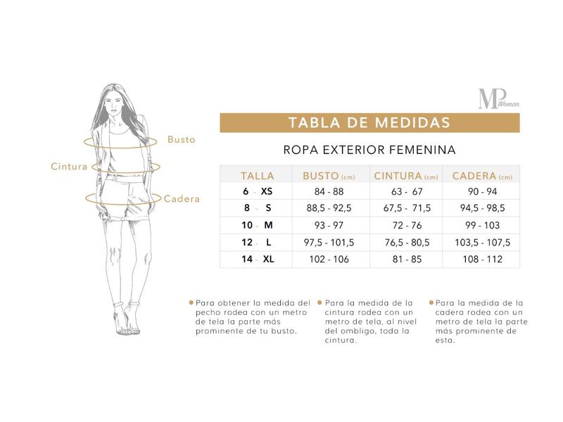 Tabla De Medidas Para Talla Xl En Numero Mujer Vestido Talla Xs