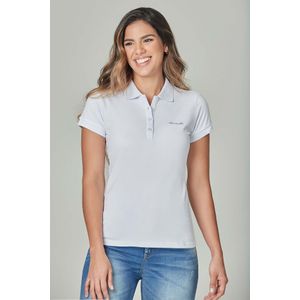 Polo Slim Color Blanco optico Para Mujer