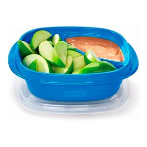 Set Portcomidas Envases Plástico Rubbermaid Divisor X3 555ml
