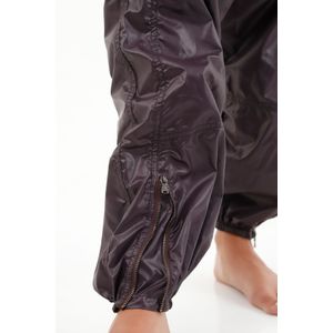 Pantalón morado con pretina enresortada para mujer
