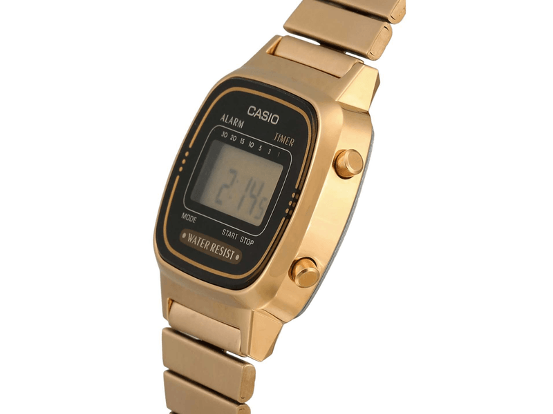 Reloj Casio Para Mujer Dorado Original La670wga-1df Agaval