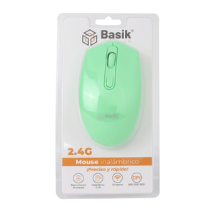 Mouse Inalámbrico Basik Tech Verde