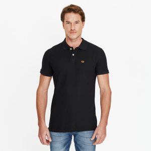 Polo Slim Color Negro Para Hombre