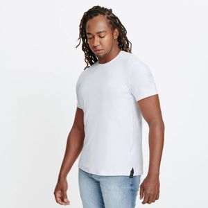 Camiseta Slim Manga Corta Color Blanco optico Para Hombre