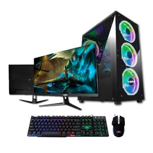 Computador Gamer PowerGroup Monitor 24 Pulgadas Procesador AMD RYZEN 5 5600G MEMORIA 16GB Disco Duro SSD m.2 512GB Sistema Operativo Windows Preinstal