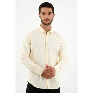 Camisa tipo lino crudo para hombre