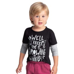 Camibuzo Bebe Masculino Negro Marketing  Personal