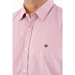 Camisa manga larga roja para hombre