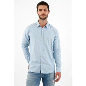Camisa clásica gris para hombre