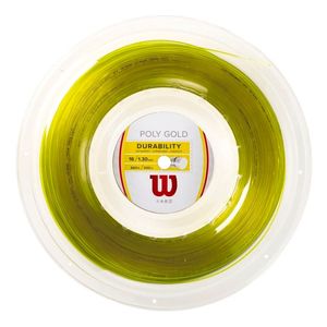 Cuerda Para Raqueta De Tenis Wilson Poly Gold 16 Rollo 11 mt
