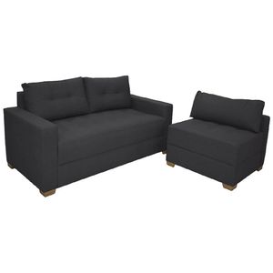 Sofa 2pts Hari Sint/gris/c Polt