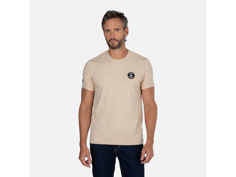 Camiseta color beige hombre hot sale