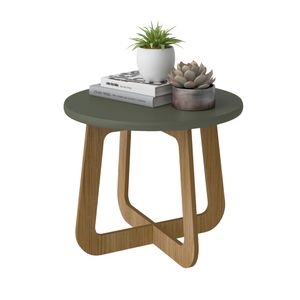 Mesa De Centro Jasmin Color Menta Y Roble