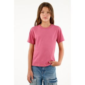 Camiseta rosada manga corta para niña