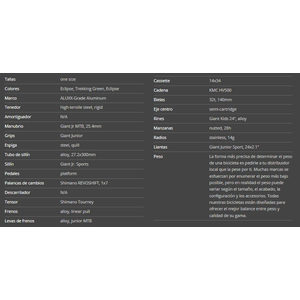 Bicicleta Giant XTC Jr 24 Lite 23