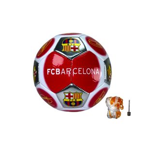 Balon De Futbol Barcelona Cosido #5 Con Aguja Y Malla
