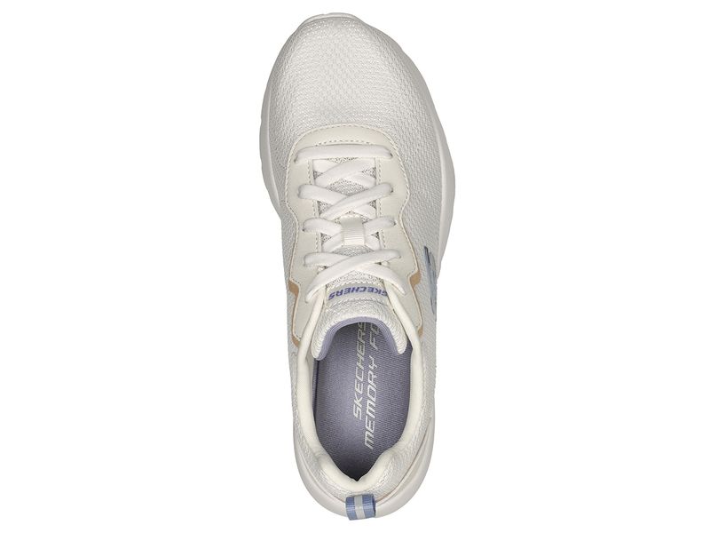 Skechers memory 2024 foam mujer plata