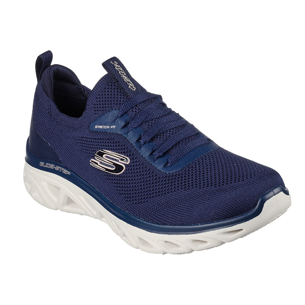 TENIS SKECHERS MUJER 149941NVY GLIDE STEP Agaval