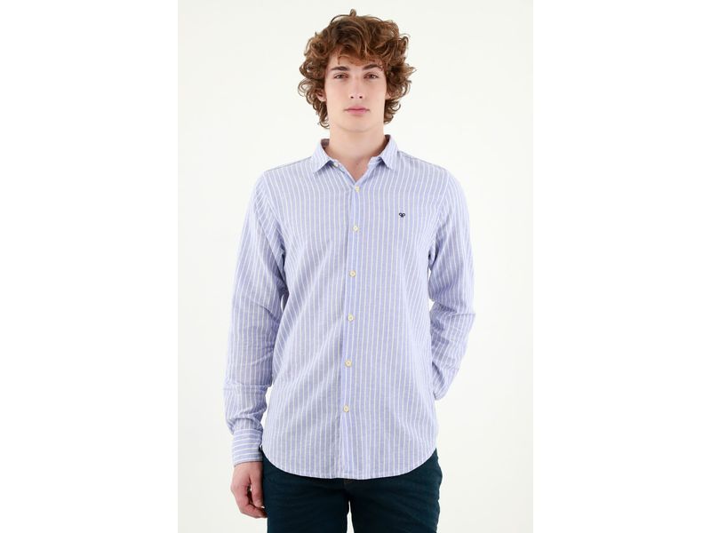 Camisa cuello francés hot sale